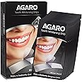 AGARO Dazzle Instant Teeth Whitening Strips, 28 Non-Sensitive White Strips Teeth Whitener, Helps Remove Smoking, Pan Masala, Chewing Tobacco, 28 Strips (14 Stain Removal Treatments) (Mint, 1 Pack)
