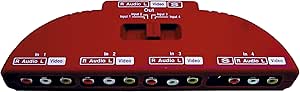4 Way Phono Selector Switch. Red