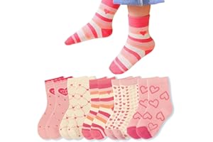 TJHDSF 5 Pairs of Stopper Socks Children, Socks Girls, Stopper Socks Children 27-30, Non-Slip Socks Child, School Child Cuddly Socks, Children's Socks, Children's Socks Baby, Suitable for Child, Girls