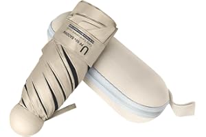 BAODINI Reise-Mini-Regenschirm für Geldbörse mit Etui – kleiner kompakter UV-Regenschirm, Sonnenschutz, leicht, kleiner Taschenschirm mit Etui für Damen und Mädchen