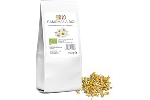 LABORBIO Camomilla tisana Rilassante fiori veri Bio per infusione 100 g - 100% Naturale senza zucchero indicata per i Neonati alta qualita' Vegan Demeter