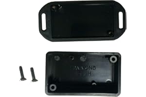 HAMMOND MANUFACTURING Hammond Electronics 1551HFLBK Euro-Gehaeuse 60 x 35 x 20 ABS Schwarz, 3 Stück