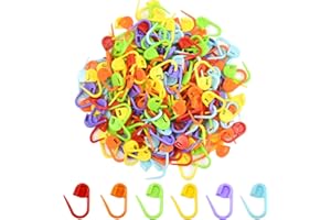 Zimoer 300 Pezzi Multicolore Set Segnapunti,Segnapunti Uncinetto,Marcatori Punto Maglia,Marcatori in Plastica da Maglia con Chiusura,Marcatori Punti per Lavoro A Maglia e Uncinetto