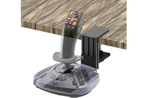 JUYEER Desk Mount For WINWING URSA MINOR Space/Airline Joystick,Thrustmaster SimTask FarmStick/T.Flight HOTAS ONE, Compatible with Logitech G Extreme 3D Pro Joystick, Turtle Beach VelocityOne Flightstick