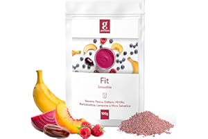 GREENORA Polvere di Spirulina, Spinaci, Zenzero, Cavolo Riccio, Mango e Kiwi per Smoothie. Frutta e Verdura Liofilizzata 100% Naturale. Vegan. 100g.