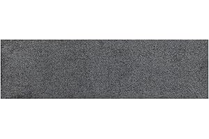 Salonloewe Fußmatte waschbar Schuhparkplatz Anthrazit 30 x 100 cm Eingangs-Matte Läufer schmal unifarben Sauberlaufmatte