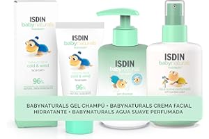 ISDIN Pack de Babynaturals Gel Champú 200 ml + Babynaturals Crema Facial Hidratante 50 ml + Babynaturals Agua Suave Perfumada 200 ml, 20% de descuento en el pack