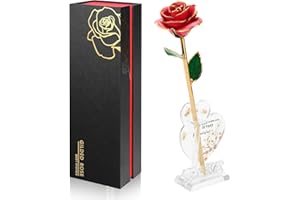 Ariceleo Doré Infinity Rose Décoration Intemporelle, Cadeau d'anniversaire pour Femme Saint Valentin Fête des MèRes, Rose de Conservation de Résine | Cadeau d'anniversaire pour Maman (Rose)