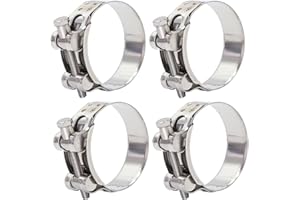 FamlTol 6 Stück Gelenkbolzenschellen Edelstahl Schlauchschellen Starke Schlauchklemme Spannbereich 36-39mm, Bandbreite 20mm