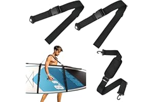 Ehuihuan Correa de Hombro para Tabla y Surf, Correa de Transporte Ajustable para Kayak, Canoa y SUP