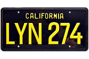 CELEBRITY MACHINES Gone in 60 Seconds | Lyn 274 | Metal Stamped License Plate