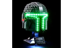LIGHTAILING Jeu De Lumières Compatible avec Lego 75328 Star Wars Le Casque du Mandalorien ​Modèle en Blocs De Construction - Ne Figurant Pas sur Le Modèle