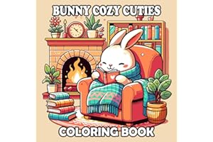Bunny Cozy Cuties coloring book: for Adults and Kids Relaxing and Adorable Bunny Designs for All Ages