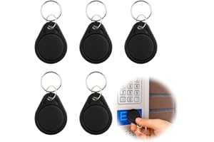 CJMUQHEHH Lot De 5 Tags NFC, Badges RFID Avec Puce NTAG215, 540 Octets De Mémoire Pour Raccourcis IOS, Applications Android Et Amiibo - Tags RFID Polyvalents Pour Porte-Clés Et Domotique