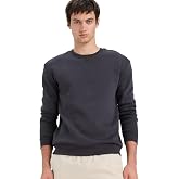 DeFacto Regular Fit Bisiklet Yaka Basic D&uuml;z Kalın Sweatshirt T3777AZ25AU