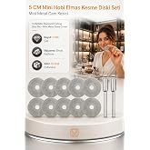 Transformacion 5 CM Mini Elmas Kesici Set Paslanmaz &Ccedil;elik, Cam ve Metal Kesici, 10 Disk + 2 Mandrel, Dremel Uyumlu
