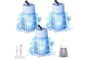 JIANYUSHENG Mozz Guard - Mozz Guard Mosquito Zapper, Outdoor Waterproof Mosquito Lamp, 3 in 1 Cordless Mosquito Lamp,USB Charing and Solar,Great for Outdoor and Indoor (3Pcs)