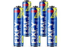 FIXFY 5in1 – köldmedelsersättning R134a med olja, torkmedel, tätningsmedel, gas och UV-färgämne – 6 x 500 ml burk, för självs