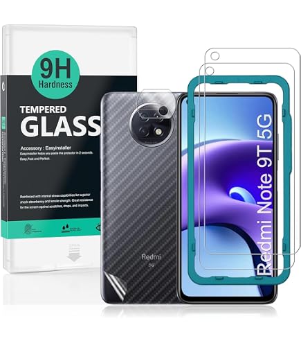 MAYtobe 2 Pezzi, Vetro Temperato per Xiaomi Redmi 9/ Redmi 9T, Pellicola Protettiva Chiaro, Senza Bolle, Durezza 9H, Antigraffio