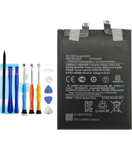 BM5J Vervangende Accu Voor Xiaomi 12T, 12T Pro En Redmi K50 Ultra – 5000mAh, 3,8V – Premium Kwaliteit, Met UL/CE/RoHS-certificering – Inclusief Reparatiegereedschapsset