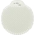 P-Wave Slant6 Urinal Mats Scented, 10 Screens Pack, Fits Most Urinals & Waterless, Long Lasting 30 Days Urinal Deodoriser & Odour Neutraliser, Anti-Splash Guard Slanted Bristle, Honeysuckle
