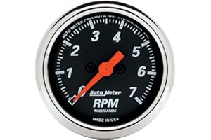 AUTO METER 1477 Designer Black Dash Electric Tachometer, 2.3125 in.