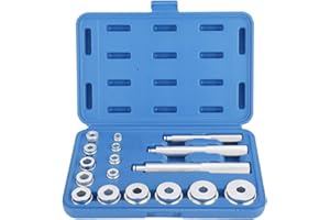 FreeTec 17-częściowy zestaw narzędzi do łożysk koła ściągacz tuleje zestaw elementów dociskowych ściągacz łożyska koła montaż naprawa pierścień simmerring wypychacz