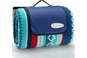 ACTIVE FOREVER Coperta da Picnic Portatile, 300 x 200 cm Coperta da Campeggio Antisabbia Impermeabile, Coperta da Spiaggia per All'aperto Giardino Campeggio Escursioni