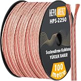 Hepa Merz HPS-2250 Bakır Ses Hoparl&ouml;r Kablosu 2x2.5 mm 100 Mt.
