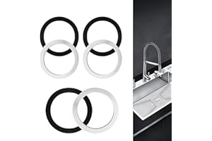 BLOOMIQUE 6PCS O Ring Seal Washer, Rubber and Sponge Sink Plug Seal Washer 110MM O-Ring Sealing Gasket Bath Plug Seal Leak-Proof Sink Drain Accessories for DIY Tap Sink Washer Basin Plug Kitchen Bathroom Valve