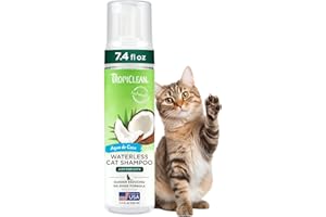 TropiClean Champú en Seco Reductor de Caspa para Gatos - 218 ml