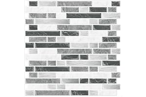 Yipscazo The ballerzot serves as a broom, which are glued for the kitchen made of grey stone (10 discs, (30.5 cm x 30.5 cm)