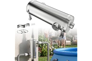 LZQ Pool värmeväxlare rostfritt stål poolvärmare 40 KW pool värmeväxlare motström värmeöverförare vattenvärmare värmeväxlare för pool SPA bubbelpool värmesystem G1½ anslutning poolvärmare rostfritt