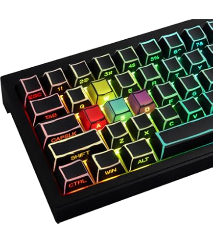 JakeTsai 173 toetsen kristal transparante keycap set, aangepaste