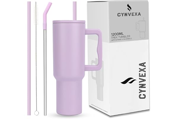 CYNVEXA Tumbler with lid and Straw 1200ML Cup Stainless Steel Vacuum Insulated Tumbler for Water, Iced Tea or Coffee 1.2L Off