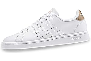 adidas Advantage, Chaussures de Fitness Femme, Blanc (Ftw Bla/Ftw Bla/Co B Met 000), 38 EU