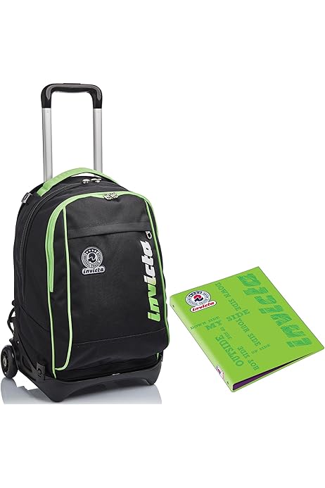 Trolley Invicta New Bump Active - Zaino Trasformabile 44 Litri | Nero, Ideale Per Scuola E Tempo Libero - Foto 7
