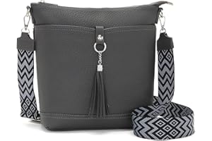 Sasrymnl große umhängetasche damen mittelgroß schwarz handtasche damen mittelgroß handtasche damen groß Veganes Leder