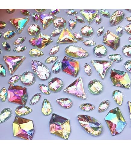 Amethyst AB Star Cut 8878 Exquisite Non Hot Fix Flat Back Crystals - Foto 5