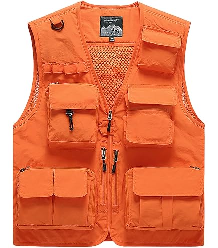Mengmiao Giubbino Da Lavoro Smanicato Uomo Gilet Mimetico Caccia Pesca Giallo 1 3xl 106648407 - 6
