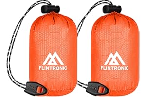 Flintronic Sac de Couchage de Survie, Sac de Couchage d'urgence, Couverture de Survie Reutilisable, pour Camping Bivouac Randonnée