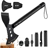 Freelander 10 in 1 Survival Axe | Multipurpose Axe with Spike, 44.5 cm with Case, Camping Axe for Hiking, Garden and Bushcraf