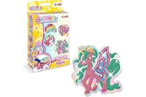 DIAMONDZ CRYSTAL PAINTING CRAZE DIAMONDZ Starter Set Adesivi Galupy Unicorn - Set di adesivi per la pittura a diamante per bambini, kit per la pittura a diamante fai da te, mosaicista per bambini
