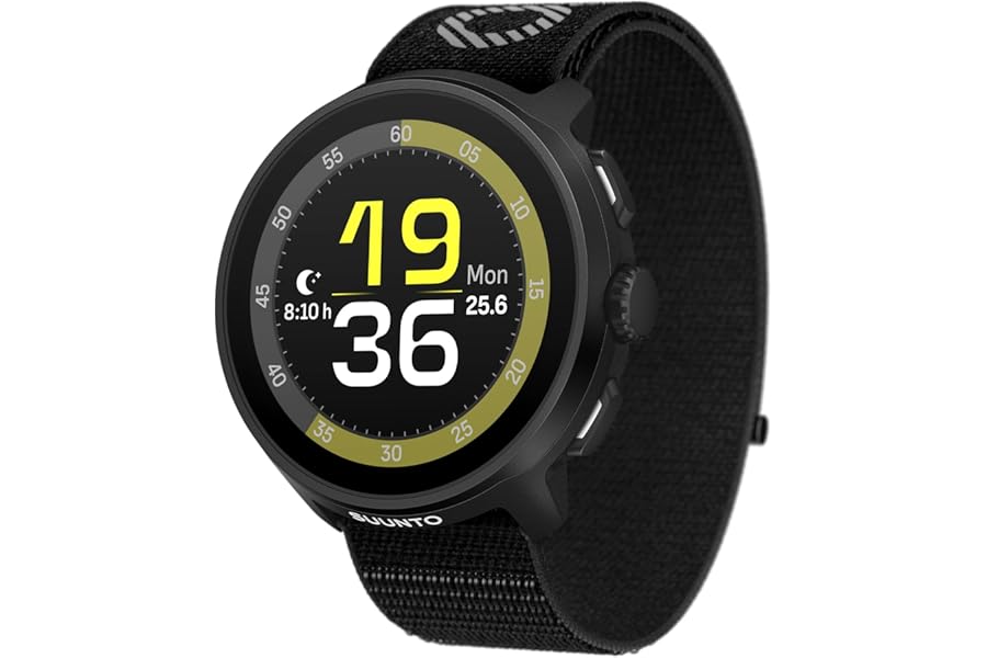 SUUNTO RUN Sports Running Watch, 1.32 Inch AMOLED Touchscreen, Activity Tracker, Smartwatch for Running, GPS Dual Band, Heart Rate/Sleep Monitor, 12 Days Runtime, Music
