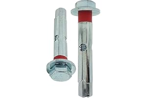 DOJA BARCELONA DOJA INDUSTRIAL | Boulons à Expansion Hex | Vis d'Expansion | M8 x 10 | Pack 10 | Ancrage de Fixation | pour Scellement Chimique, Cheville Beton, Anti-Effraction, Ingénierie, etc.