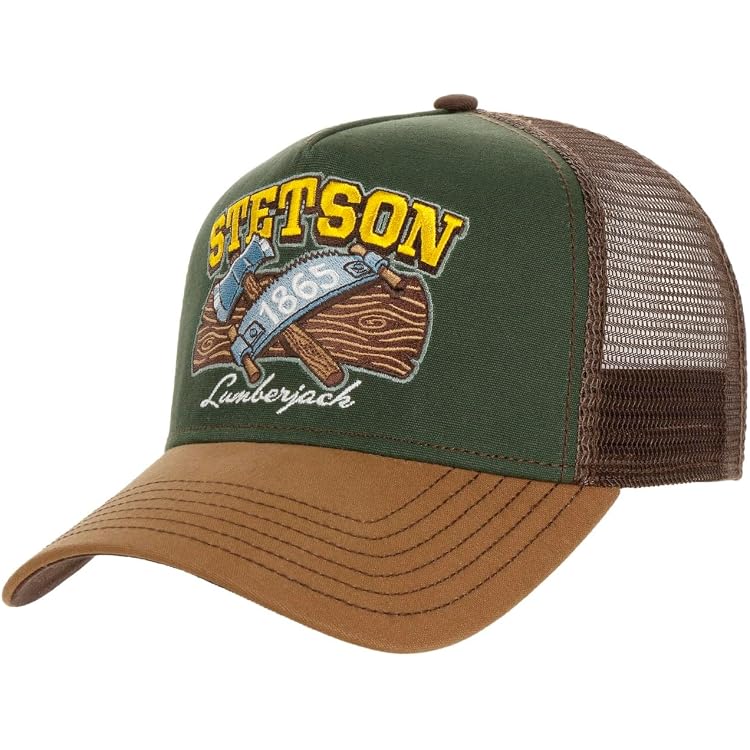 Stetson Casquette Trucker Sailing Femme/Homme - De Baseball Mesh Snapback, Avec Visière, Visière Printemps-été Printemps Été Automne Hiver - Taille Unique Bleu Clair