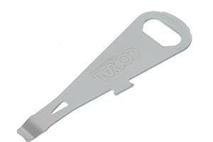 Coral 73510 Essentials Paint Tin Can and Bottle Opener with Pry Bar Nail Pull and Screwdriver Head Multi-Tool, Silver