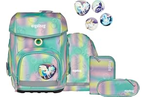 ergobag cubo Set ergonomischer Schulranzen, Vorgänger-Kollektion, klassisch 5-teilig 1. Klasse Grundschule