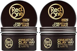 Redone Creative Clay Hair Wax Strong & Matte Pasta para el cabello (2 x 100 ml) 2 unidades – Fuerte agarre – Cera para el pelo mate corto o largo – Cera para el cabello hombres – Aroma fresco – Cera