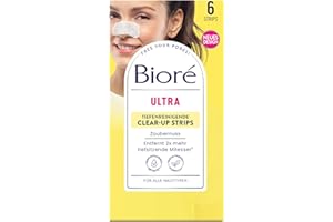 ‎BIORÉ Bioré Deep Cleansing Nose Clear Up Strips - Witch Hazel - Removes Deep-Sitting Blackheads, Pack of 2 (2 x 6 Pieces)